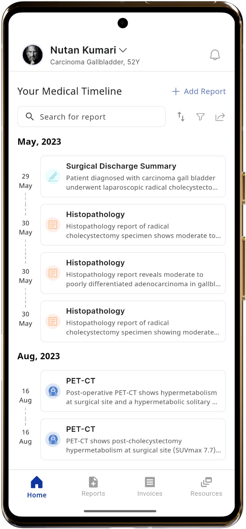 OncoVault phone mockup 3